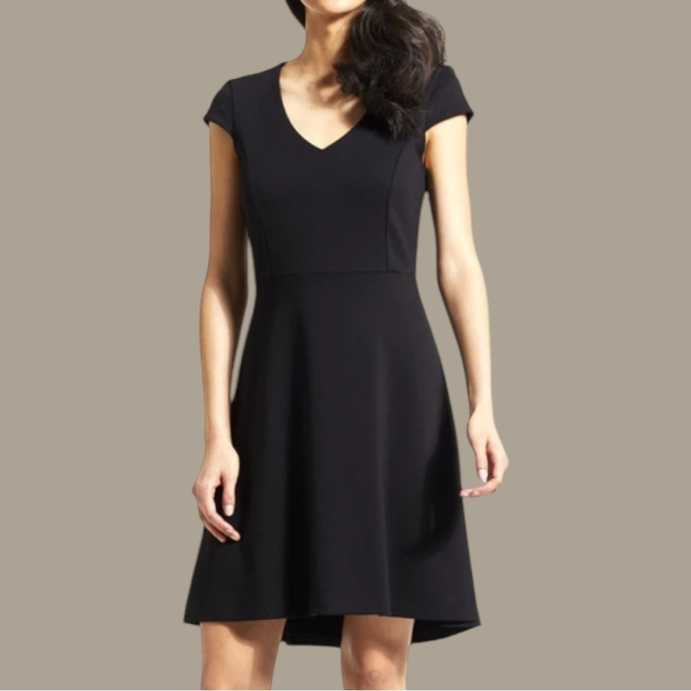 FIG CLOTHING Black MIDI Dress Size XL